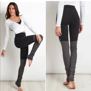 ALO Yoga Black and Gray Goddess Leggings